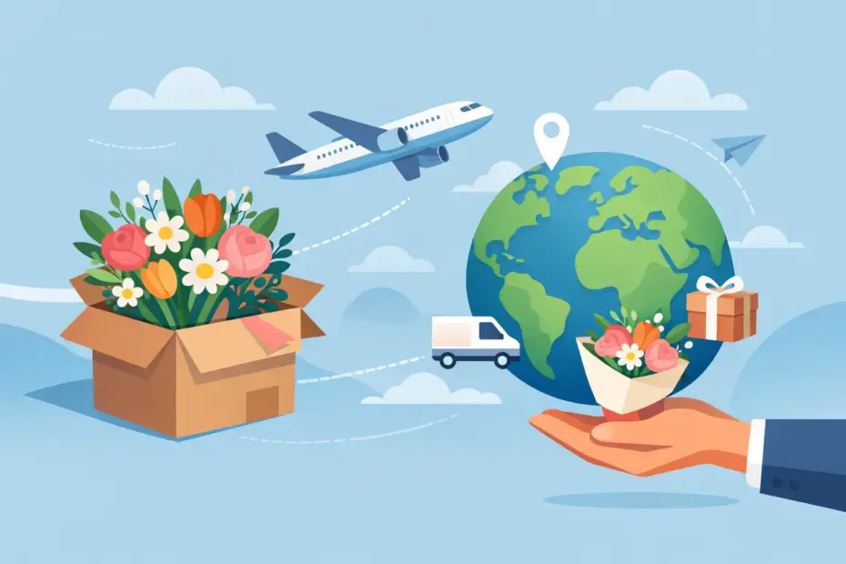 Cómo enviar flores al extranjero sin complicarte