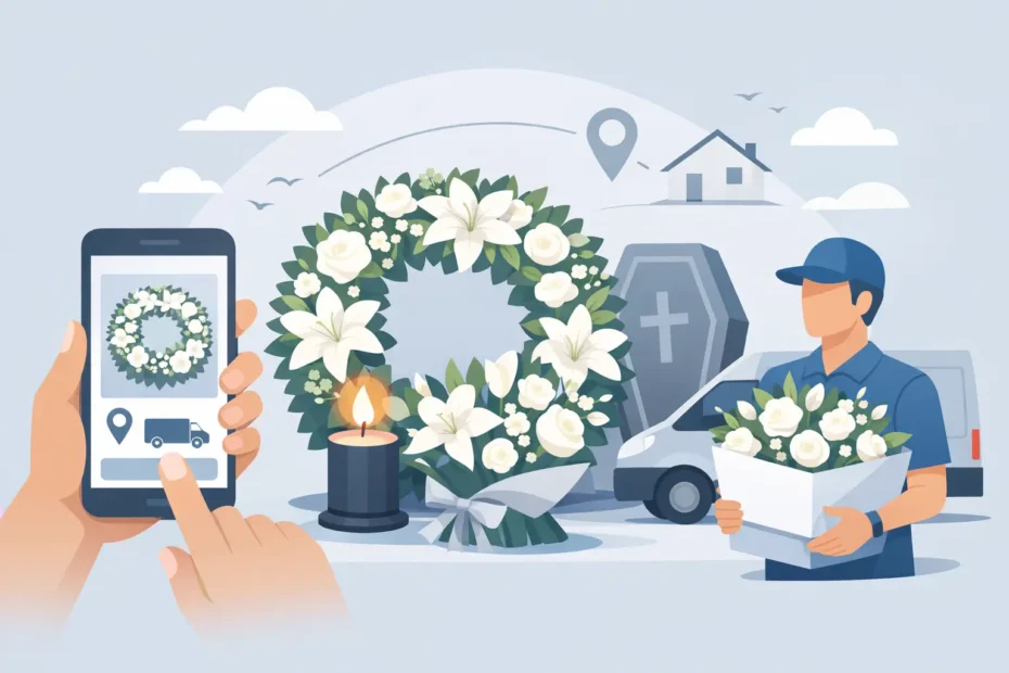 Cómo enviar flores para funeral a domicilio