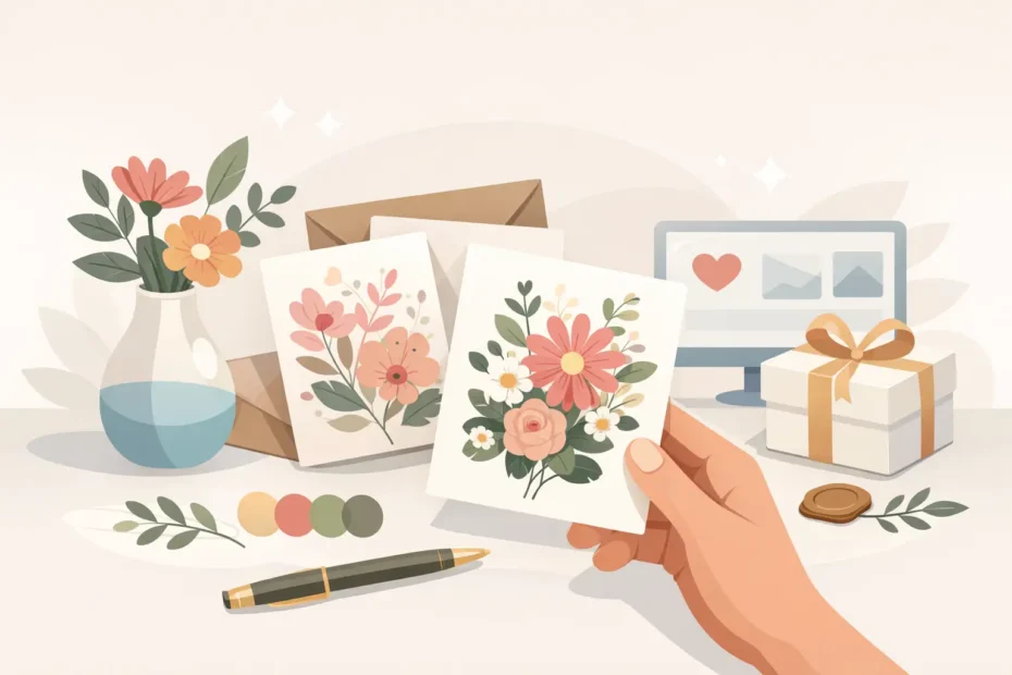 Cómo elegir una tarjeta personalizada con flores